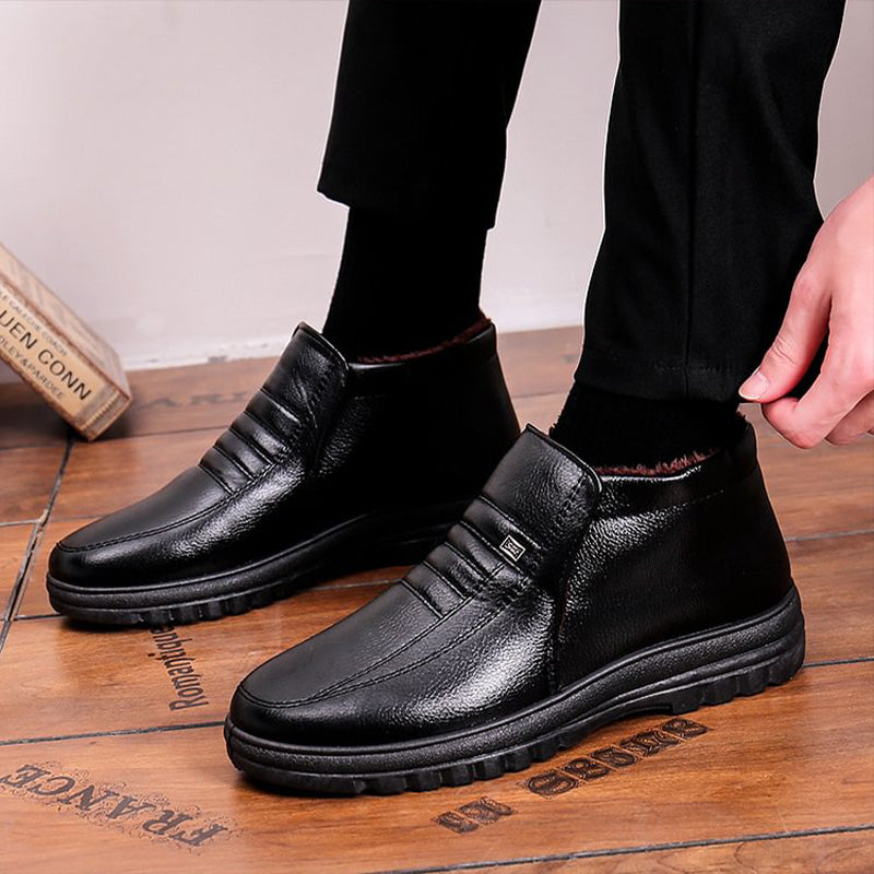 🎁[Bestes Geschenk für Ihn] Bequeme Plüsch gefütterte warme Schneestiefel für Männer