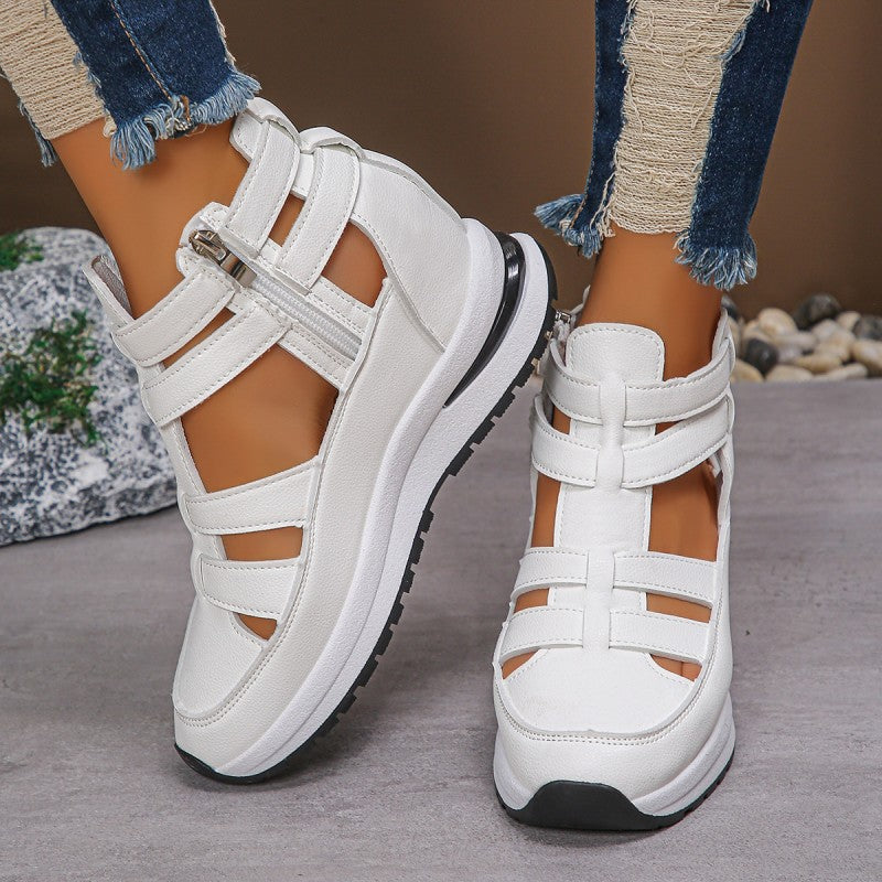 🌞Frühlingserwachen: 50% Rabatt!💎Orthopädische Keil-Sandalen "CloudSupport" – Schmerzfreies Gehen & Maximale Stabilität