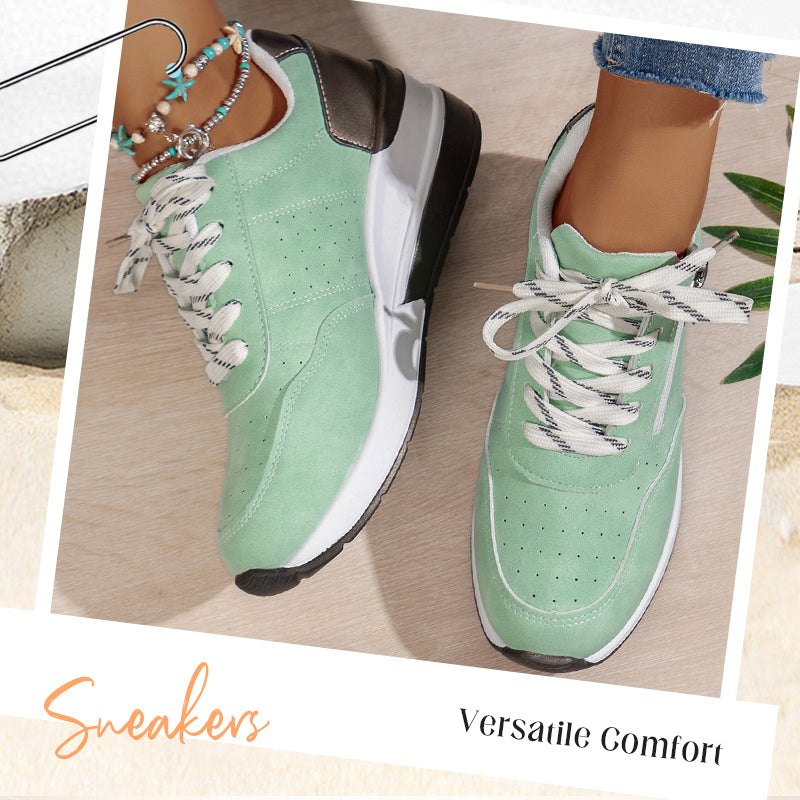 Lässige Damen-Plateau-Sneaker