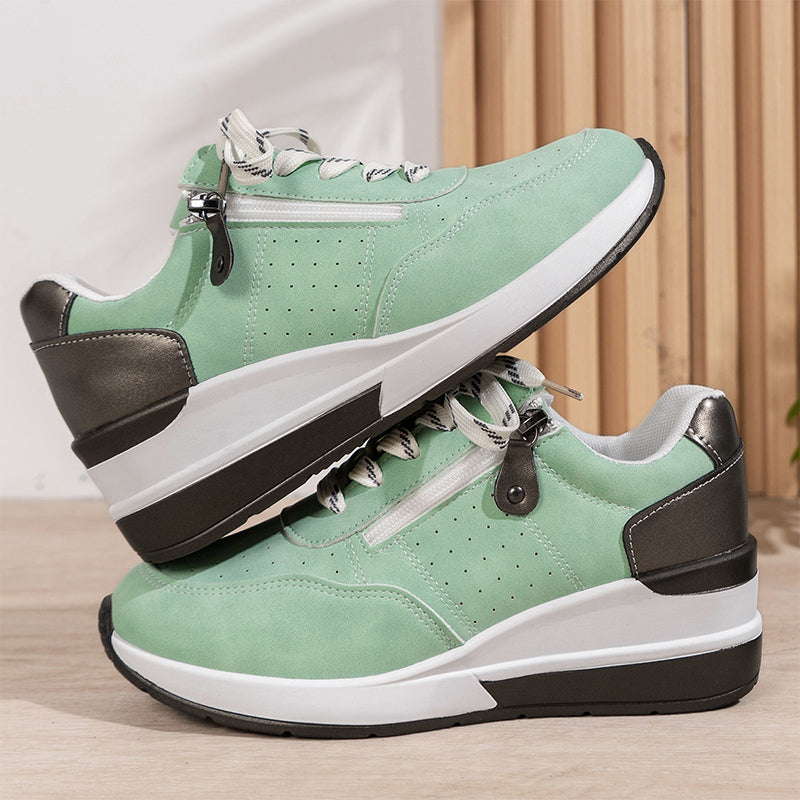 Lässige Damen-Plateau-Sneaker