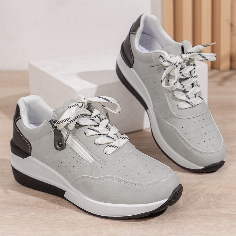 Lässige Damen-Plateau-Sneaker